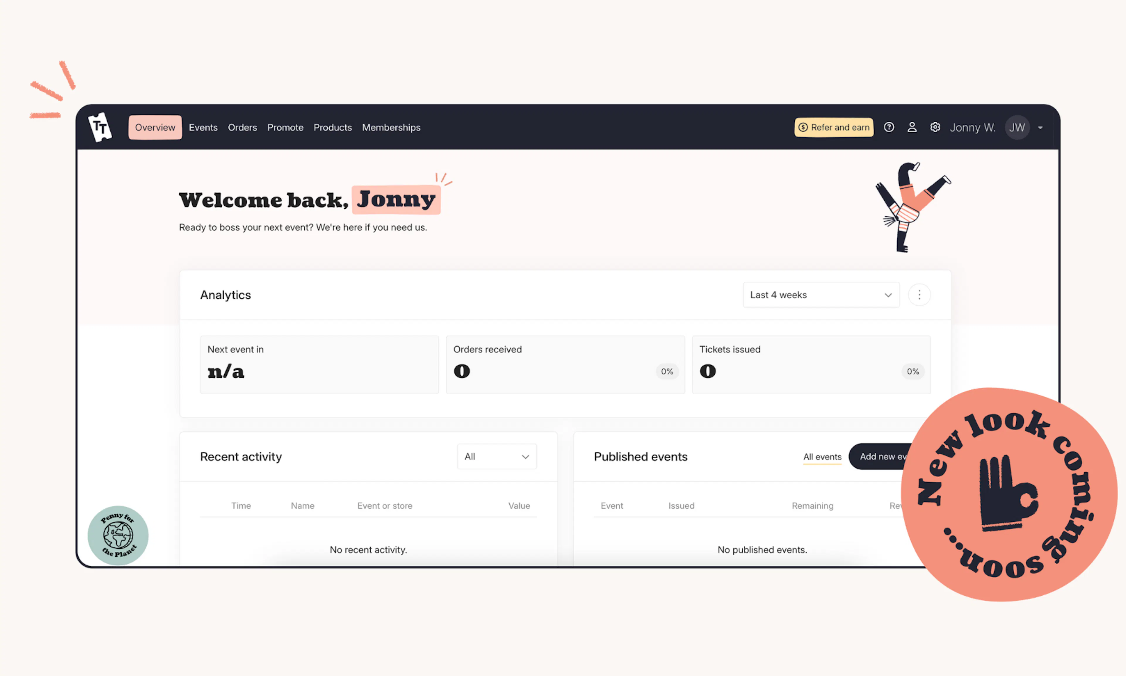 A customised Ticket Tailor Box Office page