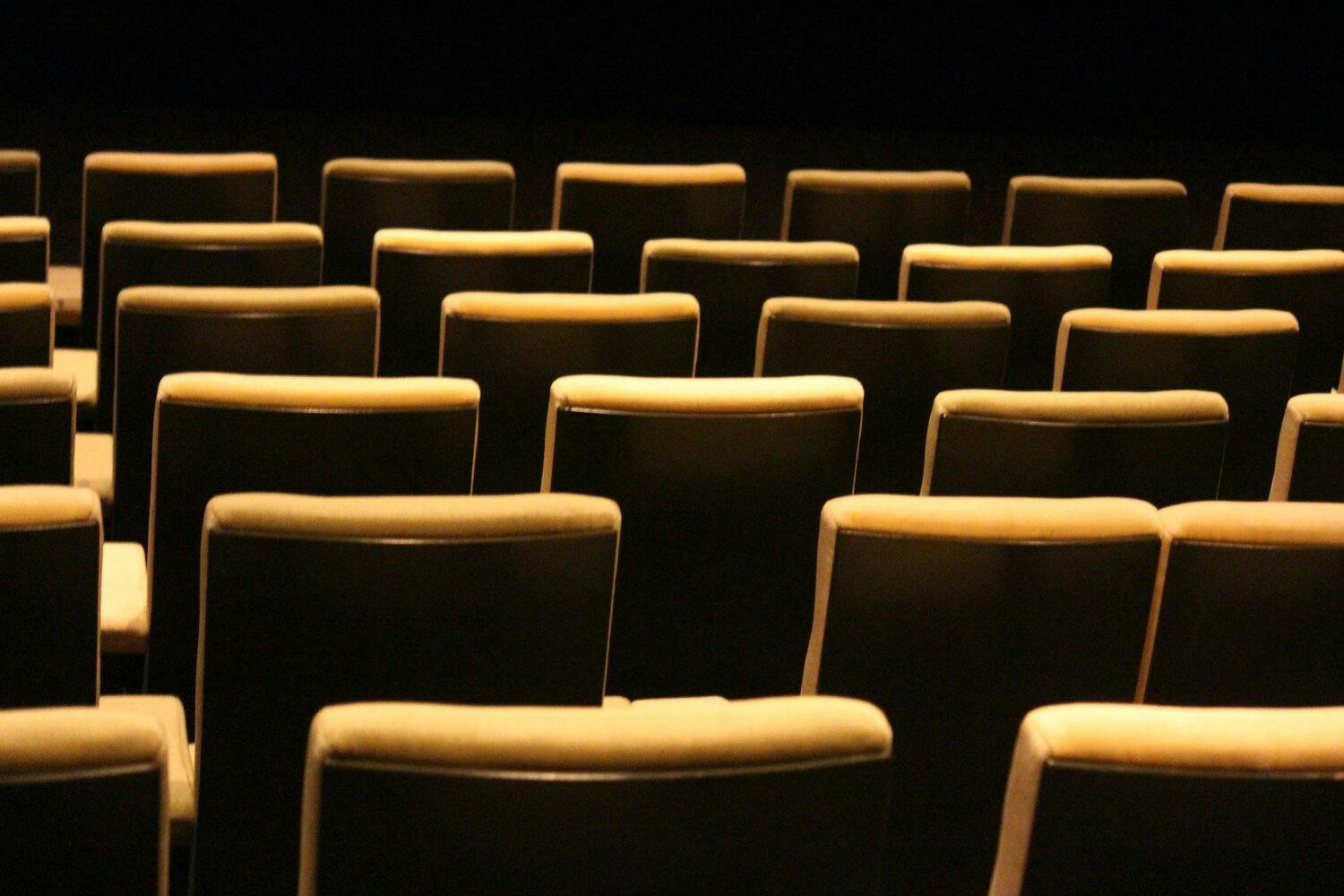 rows of chairs in a theater
