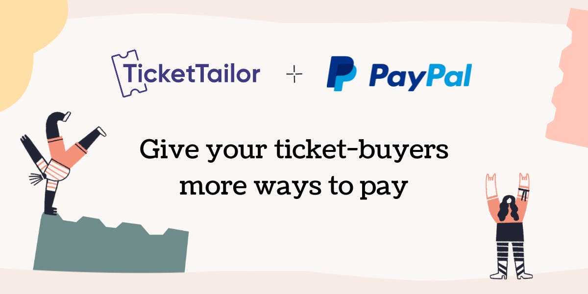 Poster with words give your ticket-buyers more ways to pay