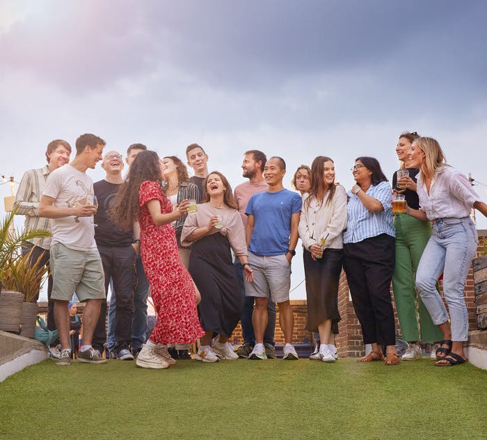 a candid Ticket Tailor team photo