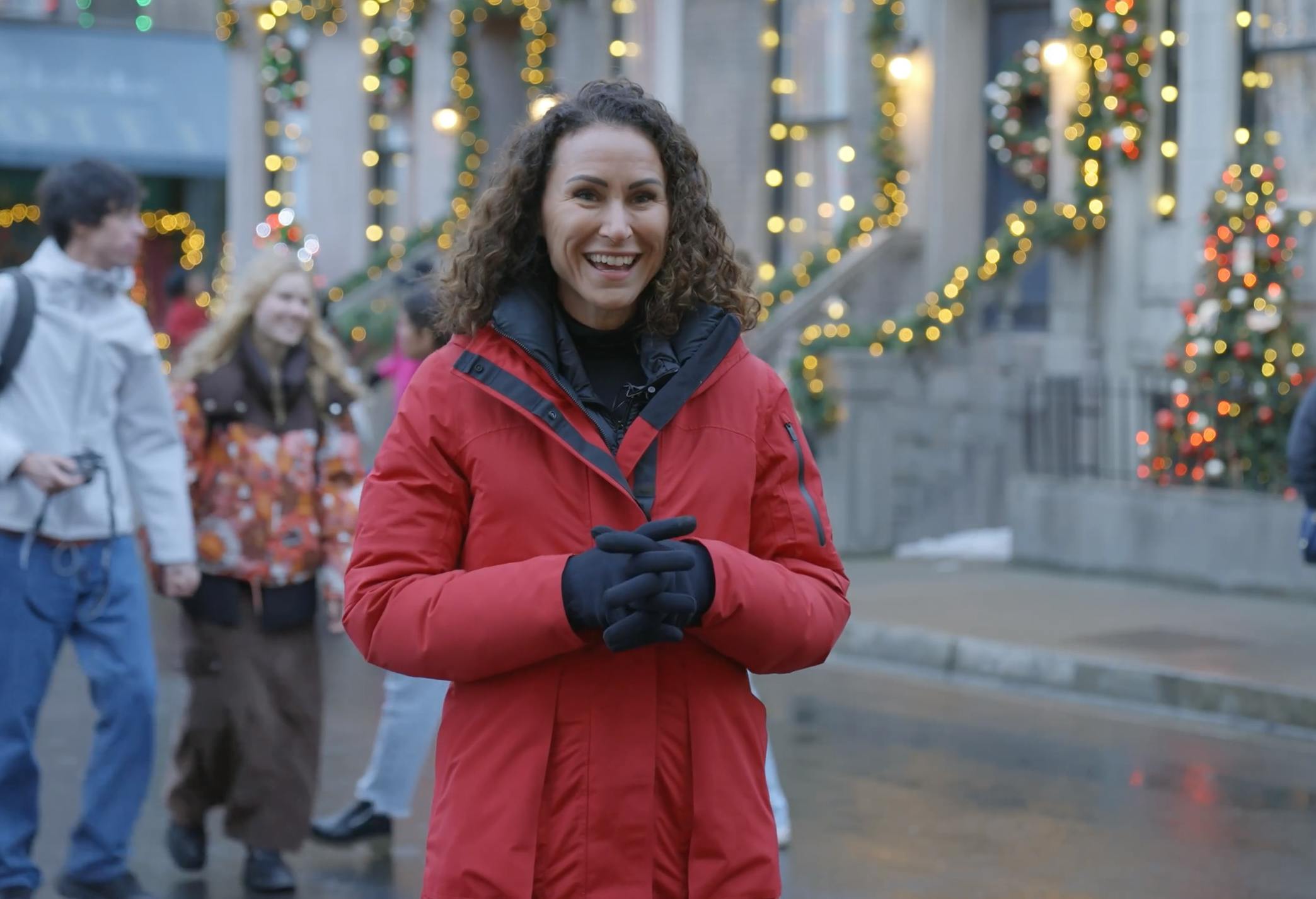 Gemma Martini being interviewed