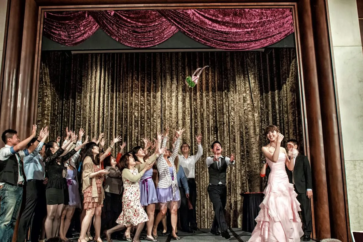 People performing at theatre show