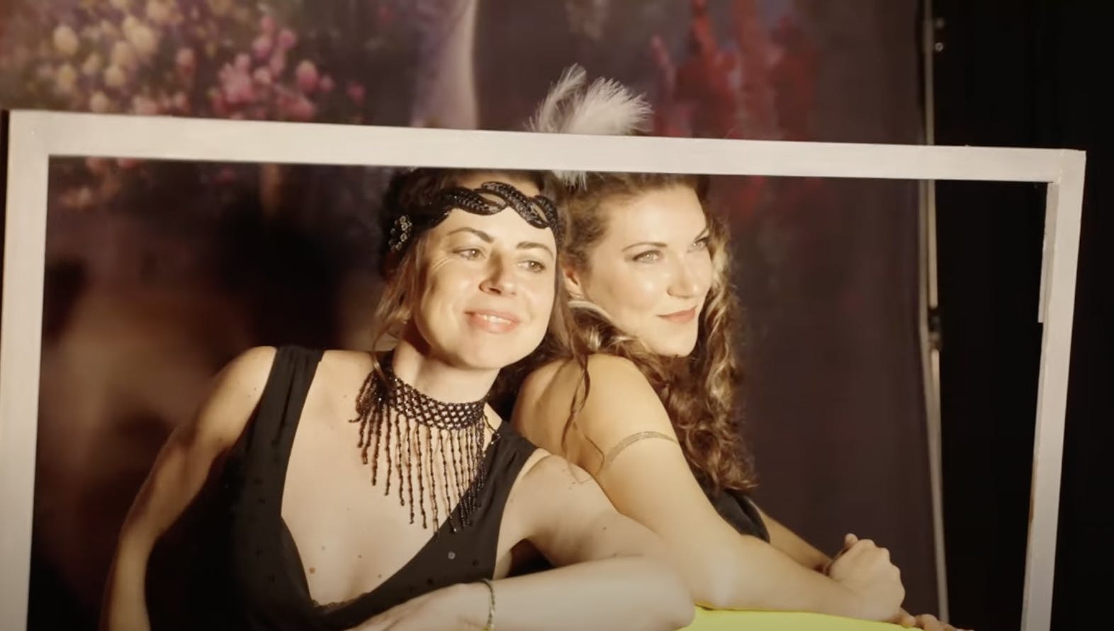 Party like gatbsy two girls taking a selfie