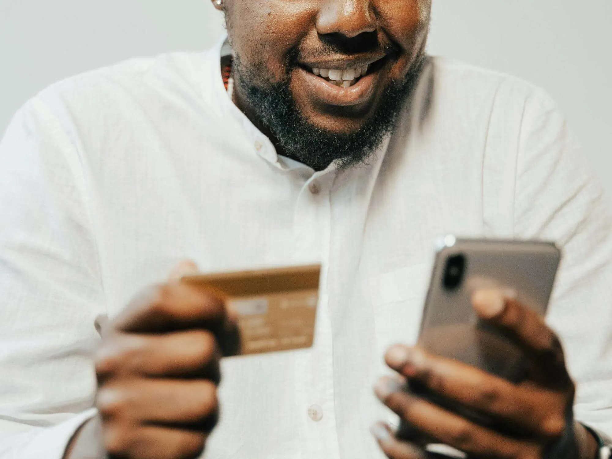 Man making payment