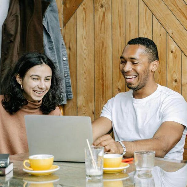 People at table working