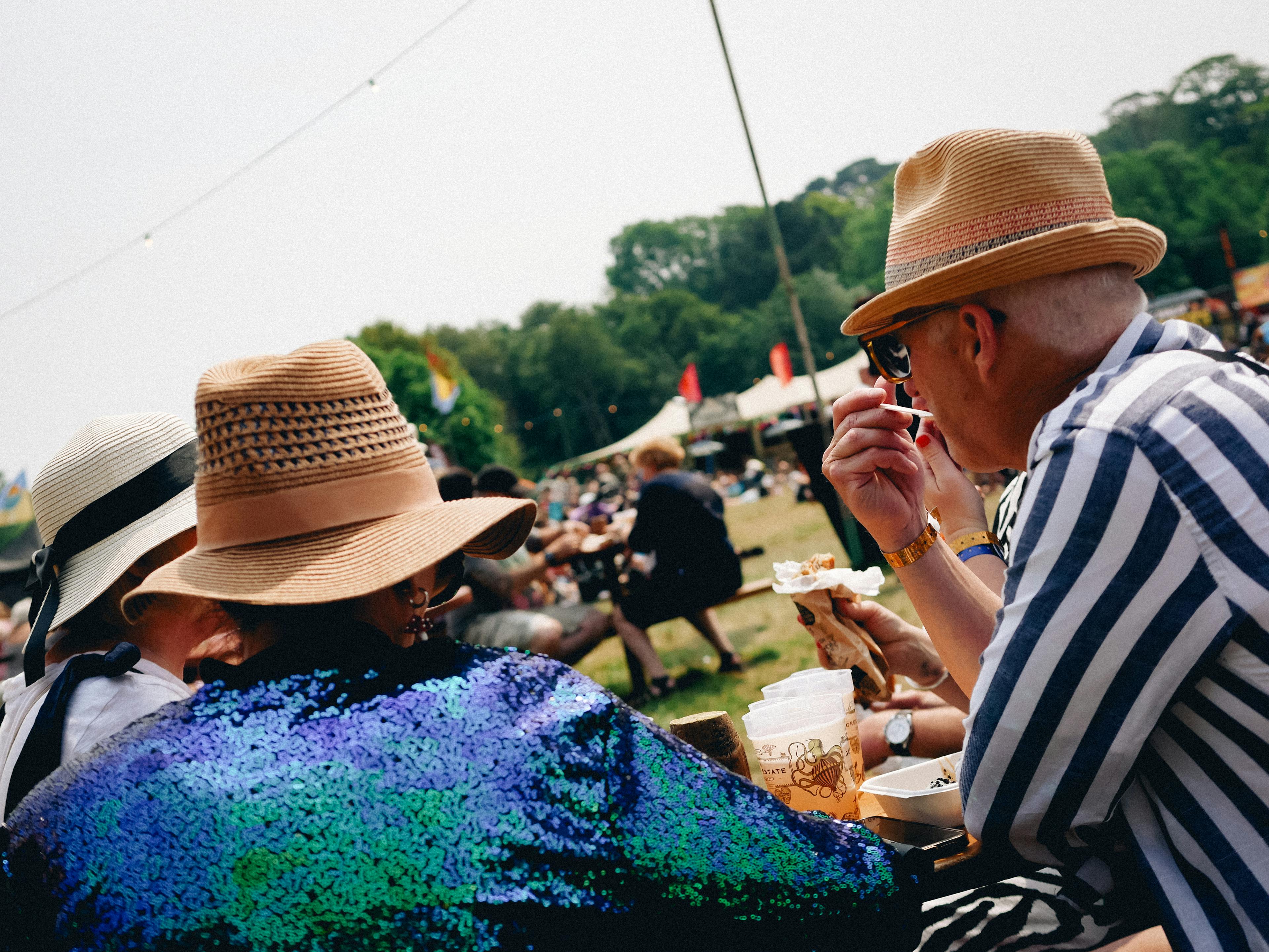 The Great Estate Festival two people in straw hats