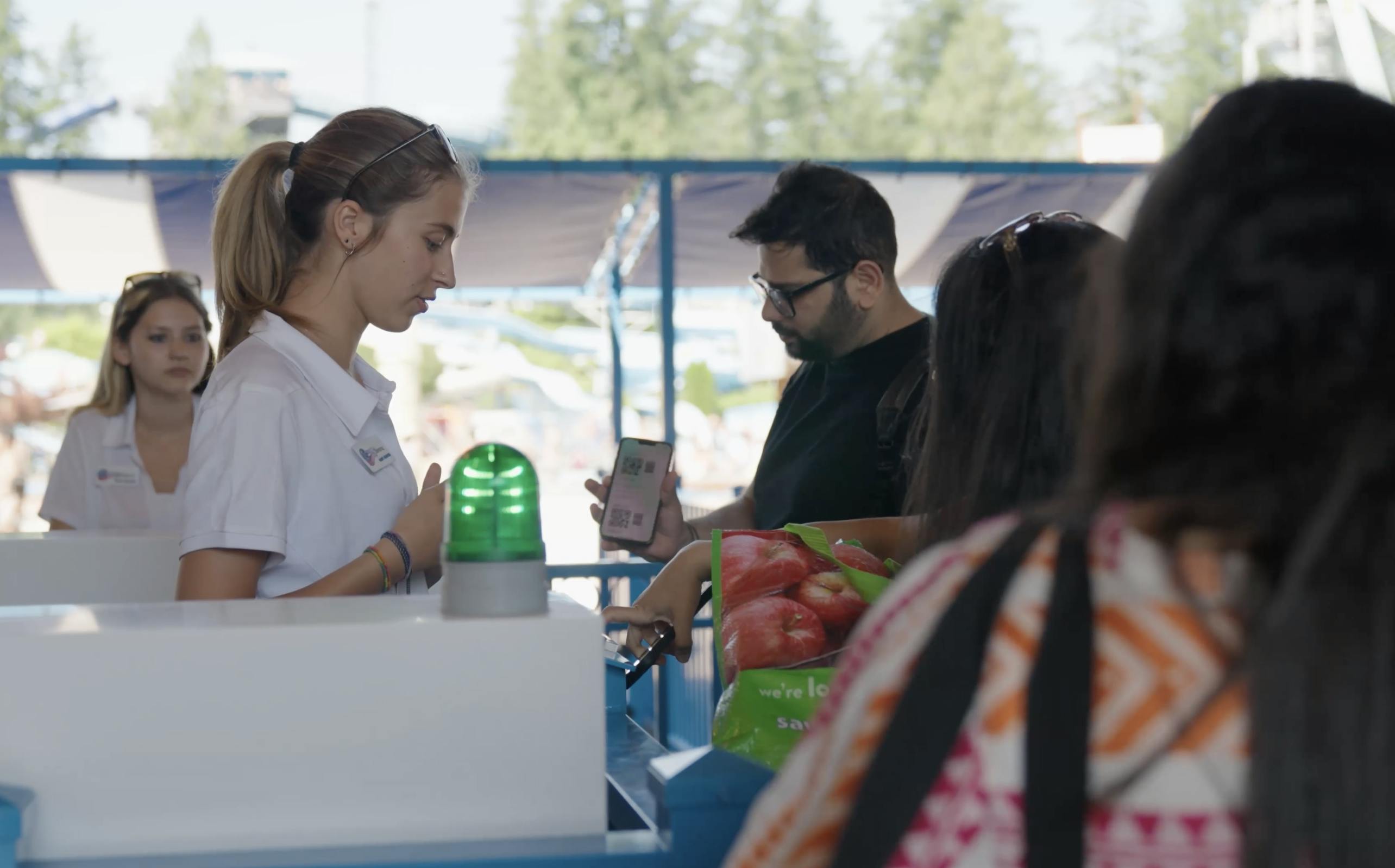 Cultus Lake Waterpark ticket scanner