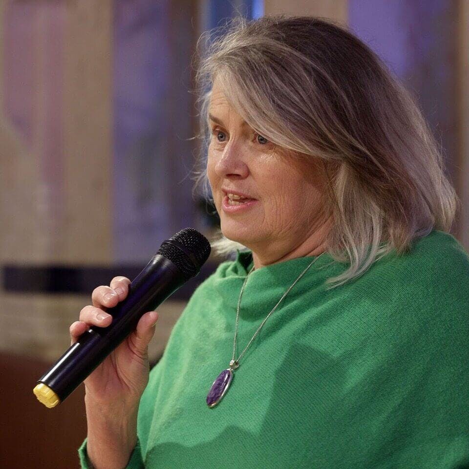 Jannine Barron speaking at an event