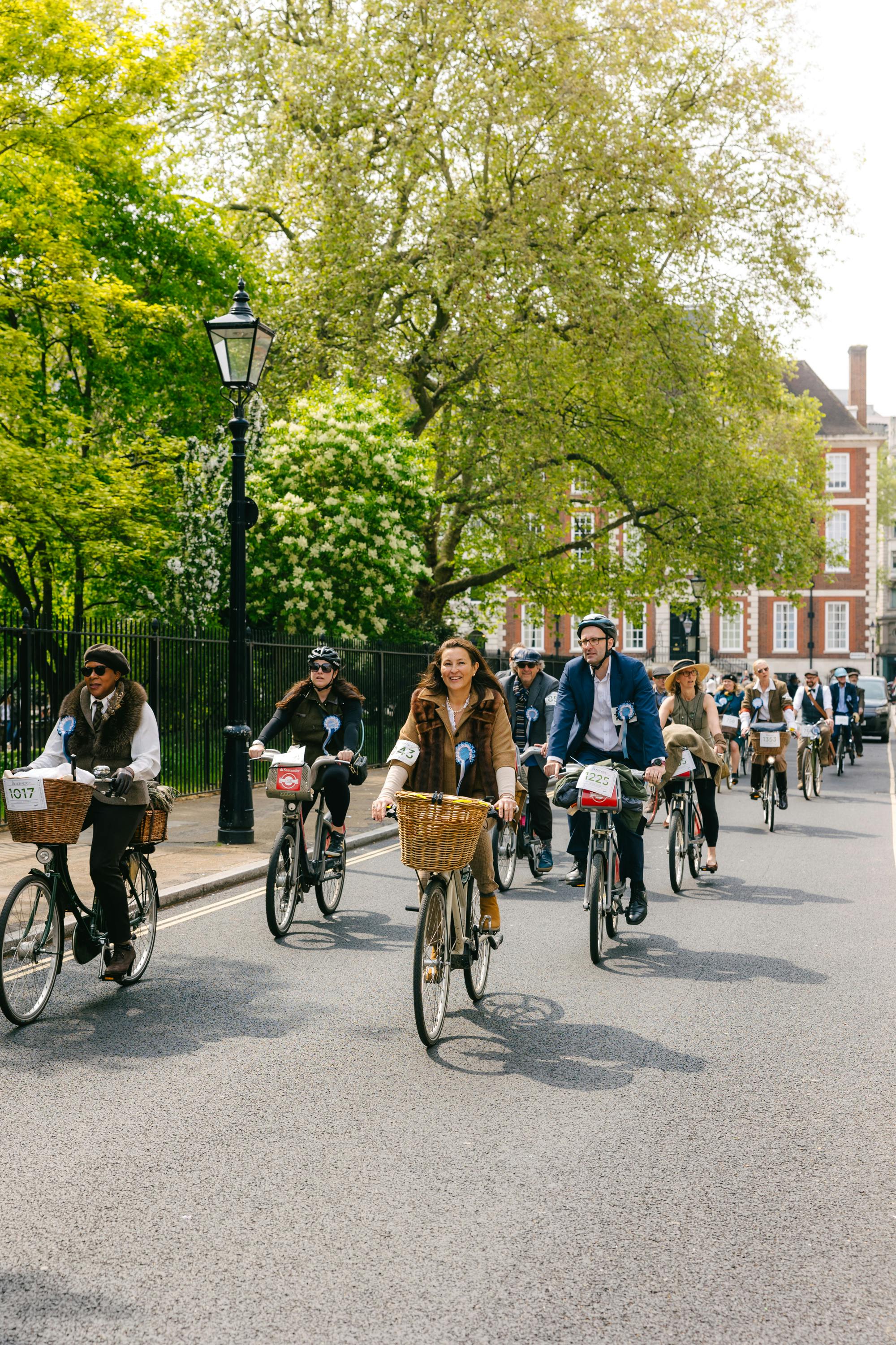The Tweed Run group of cyclists