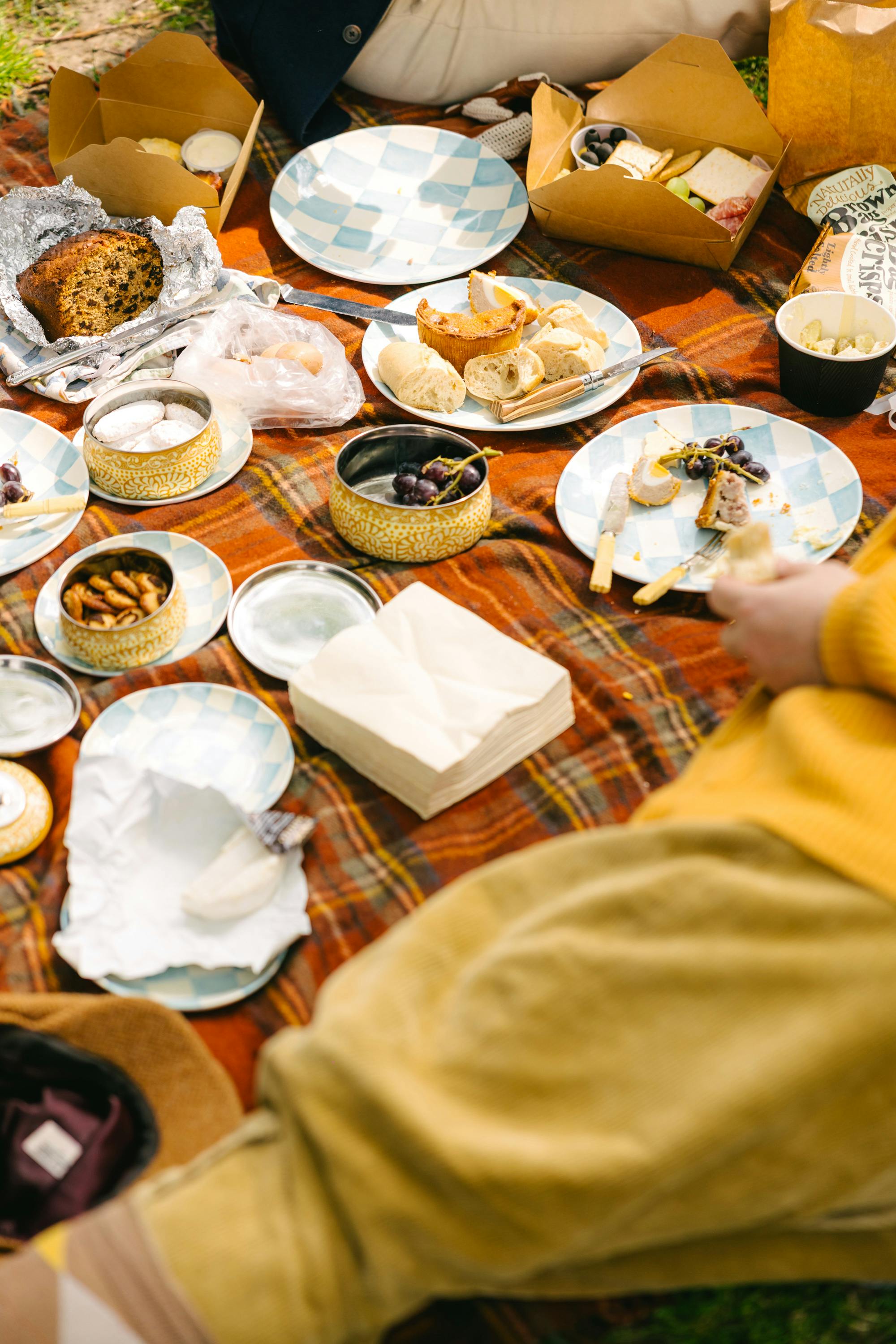 The Tweed Run picnic spread
