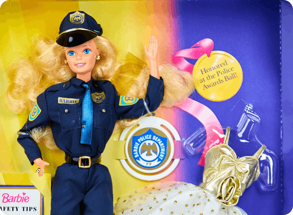 A photo of Police Barbie