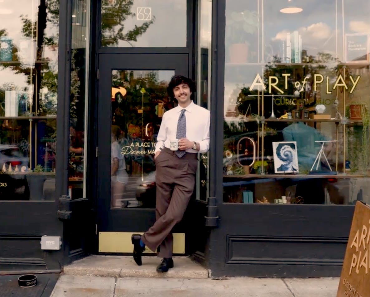 Hal standing and smiling outside 69 Atlantic