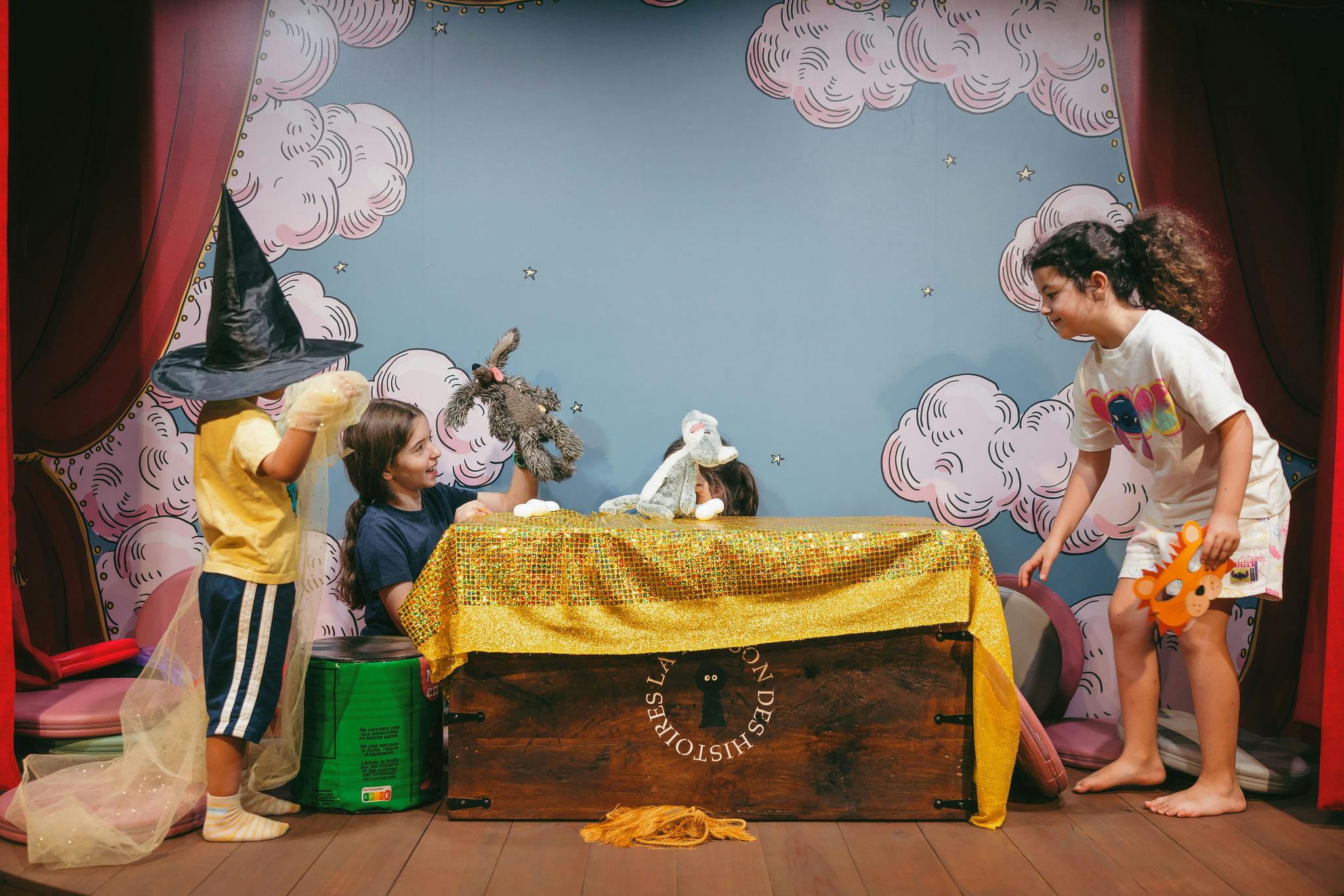 Children playing dress up