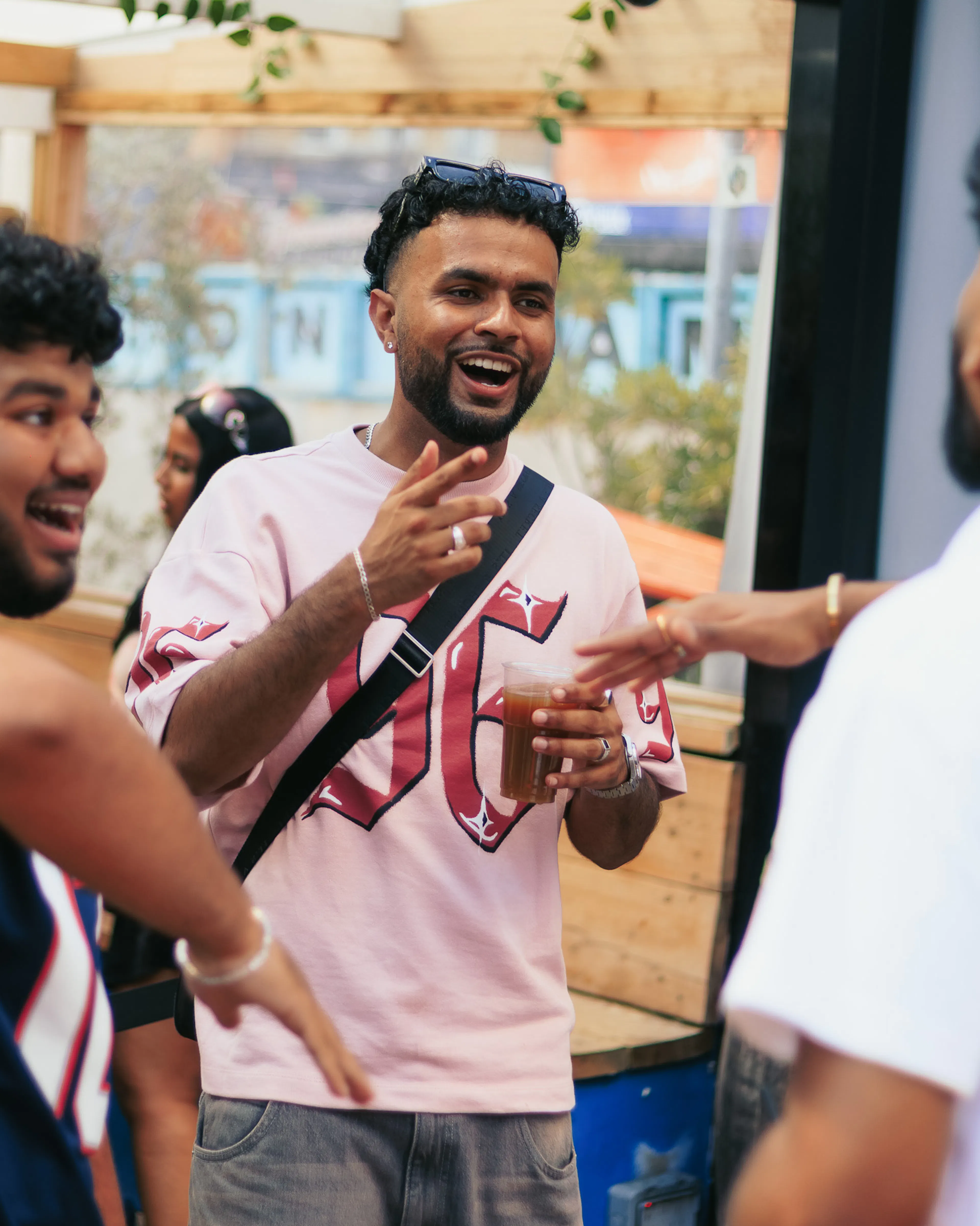 Emil with guests at Mallu Brunch event 