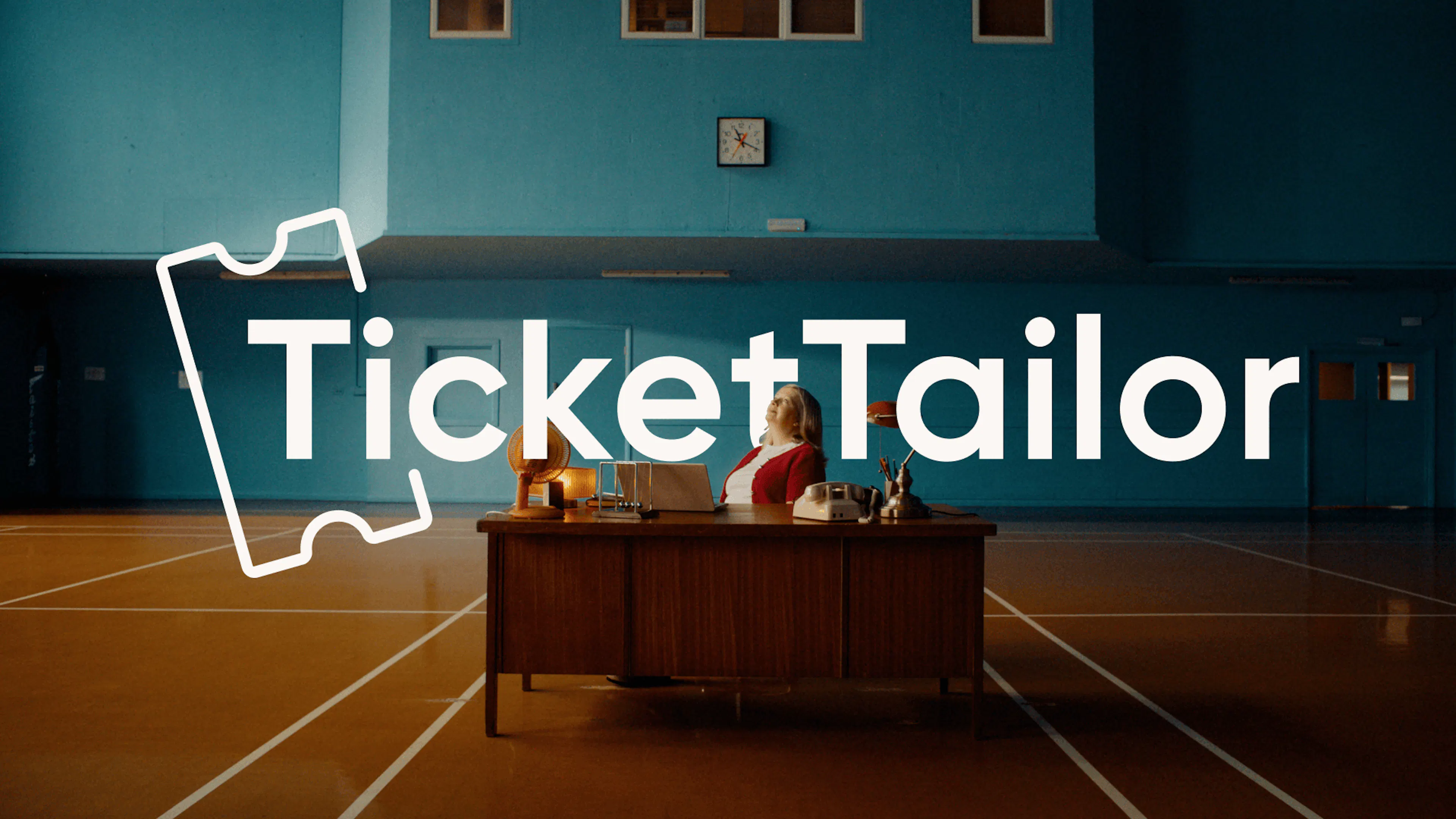 TicketTailor logo over our TV ad