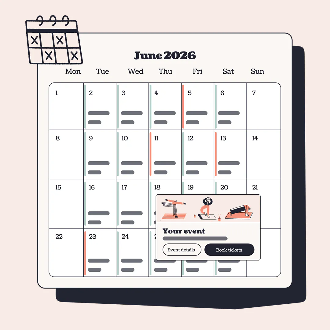 ticket tailor calendar function
