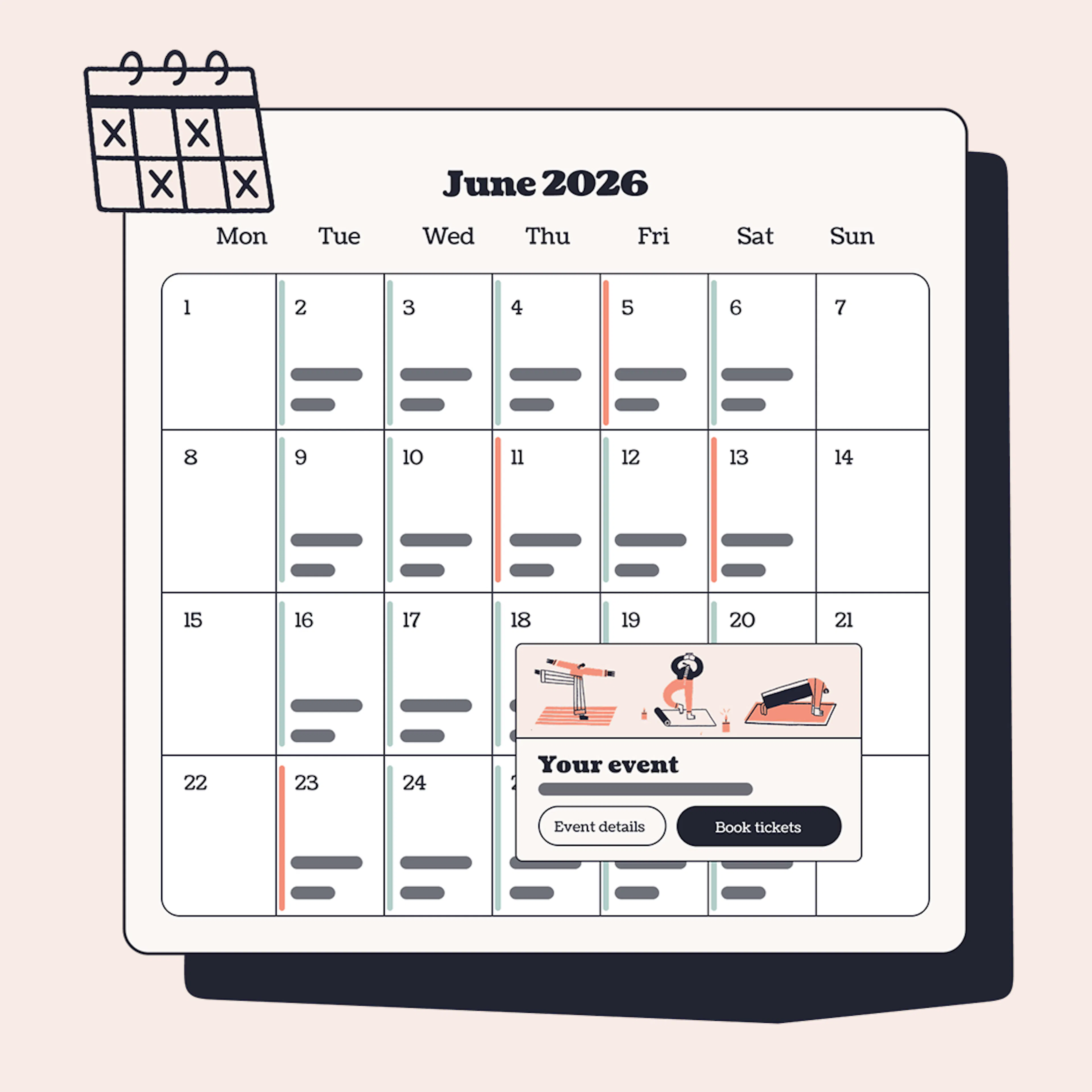 ticket tailor calendar function 