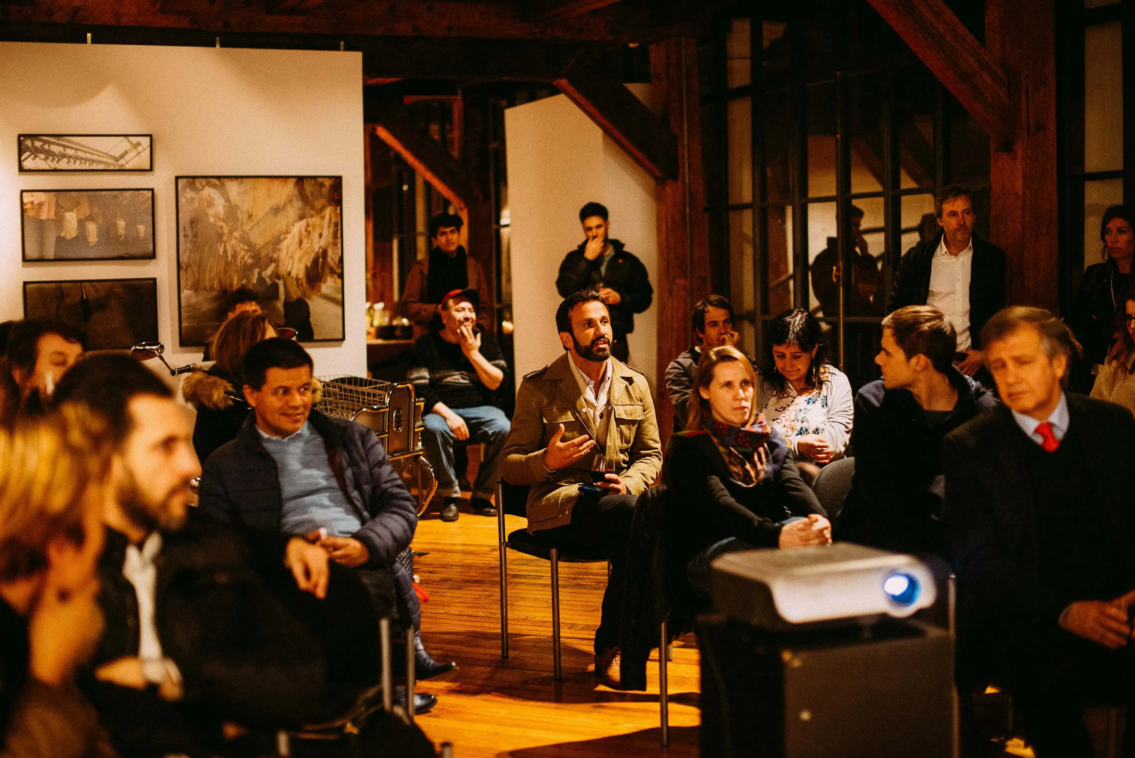 People at event